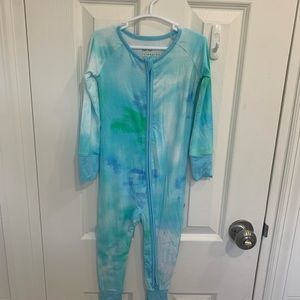 Little sleepies new without tags blue watercolors 18-24 months